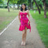 Rouge Hibiscus Short Dress