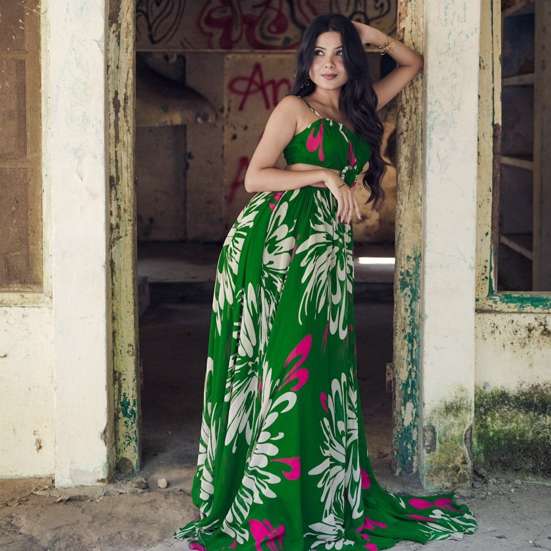 Lush Forest Green Long Dress