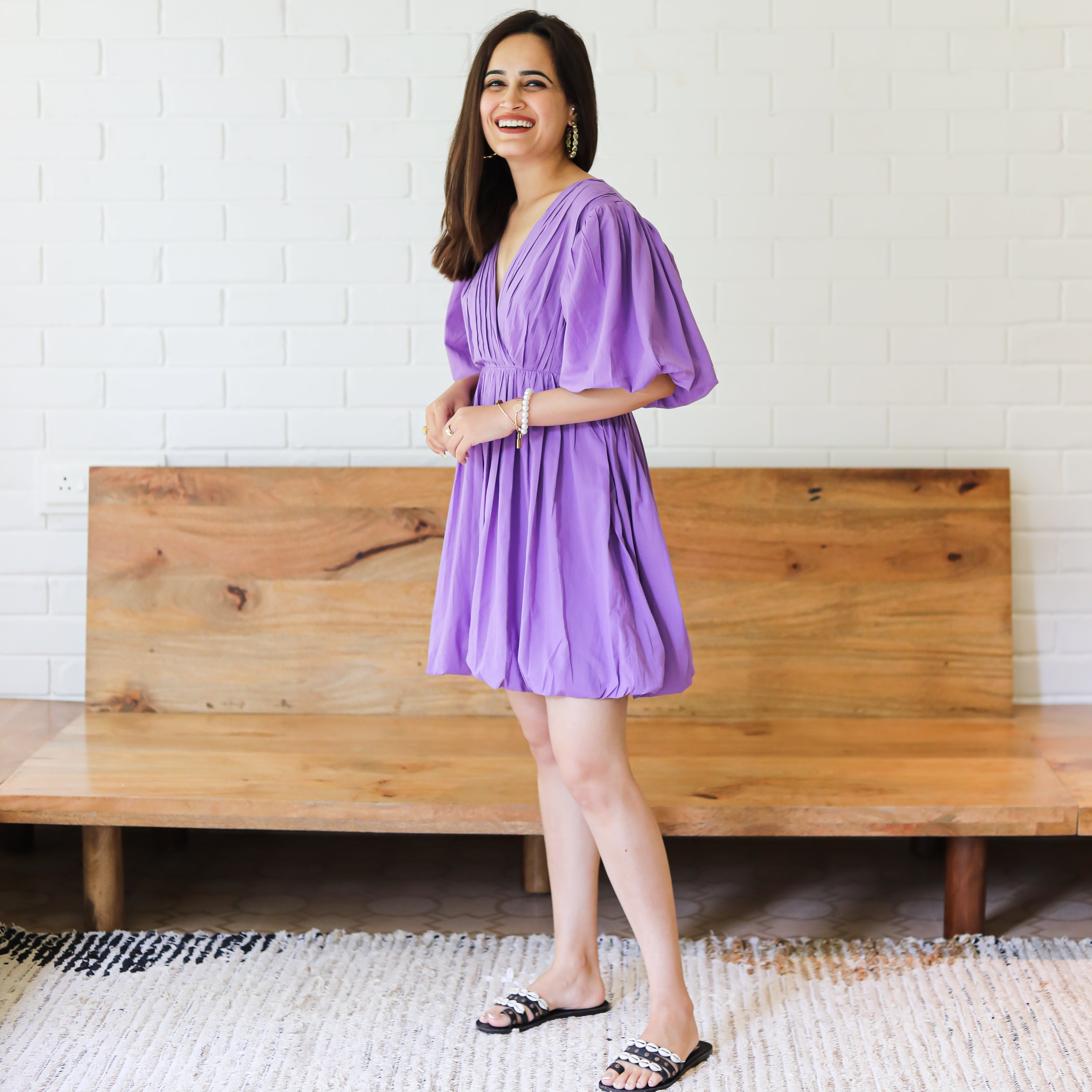 English Lavender Cotton Dress
