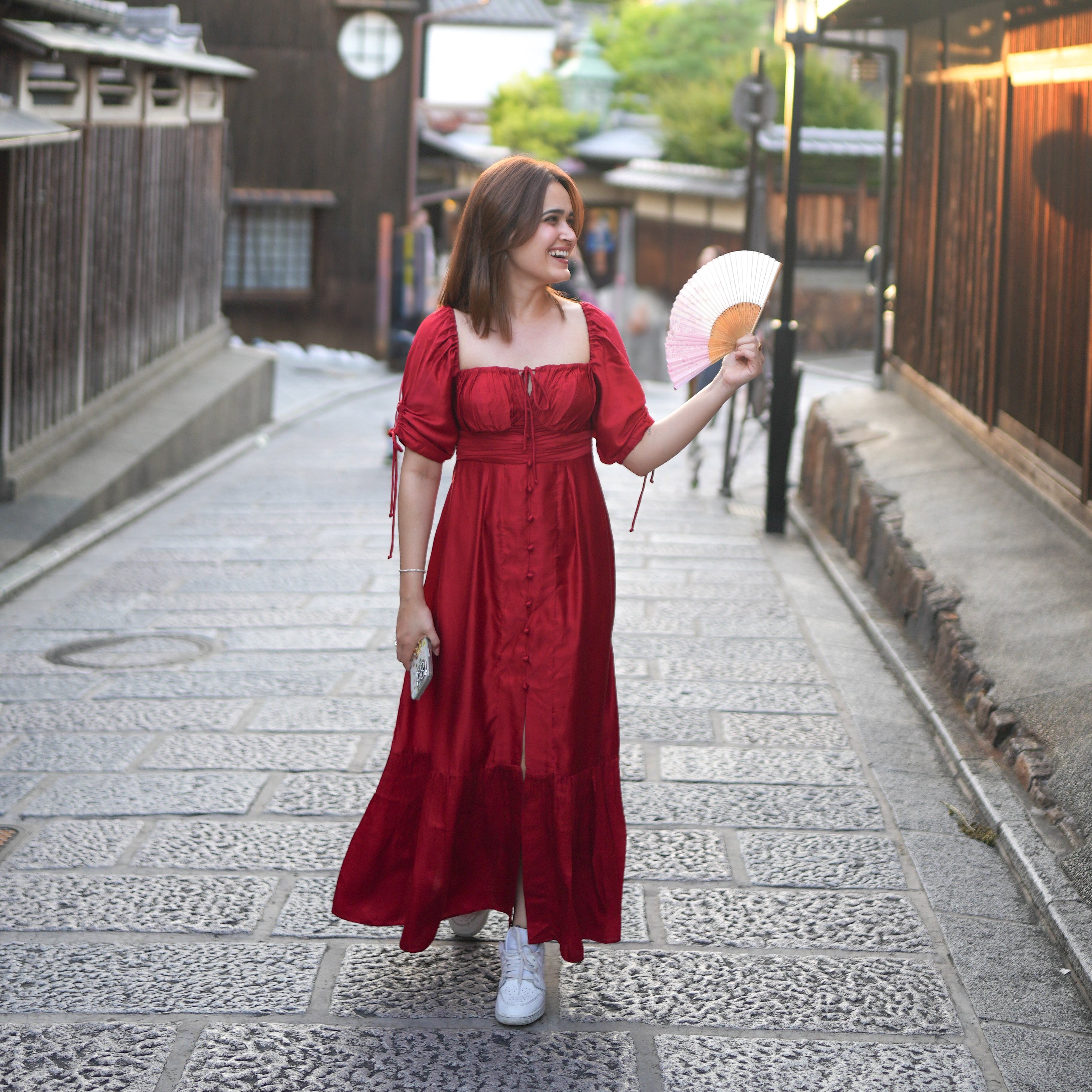 Akai Cherry Long Dress