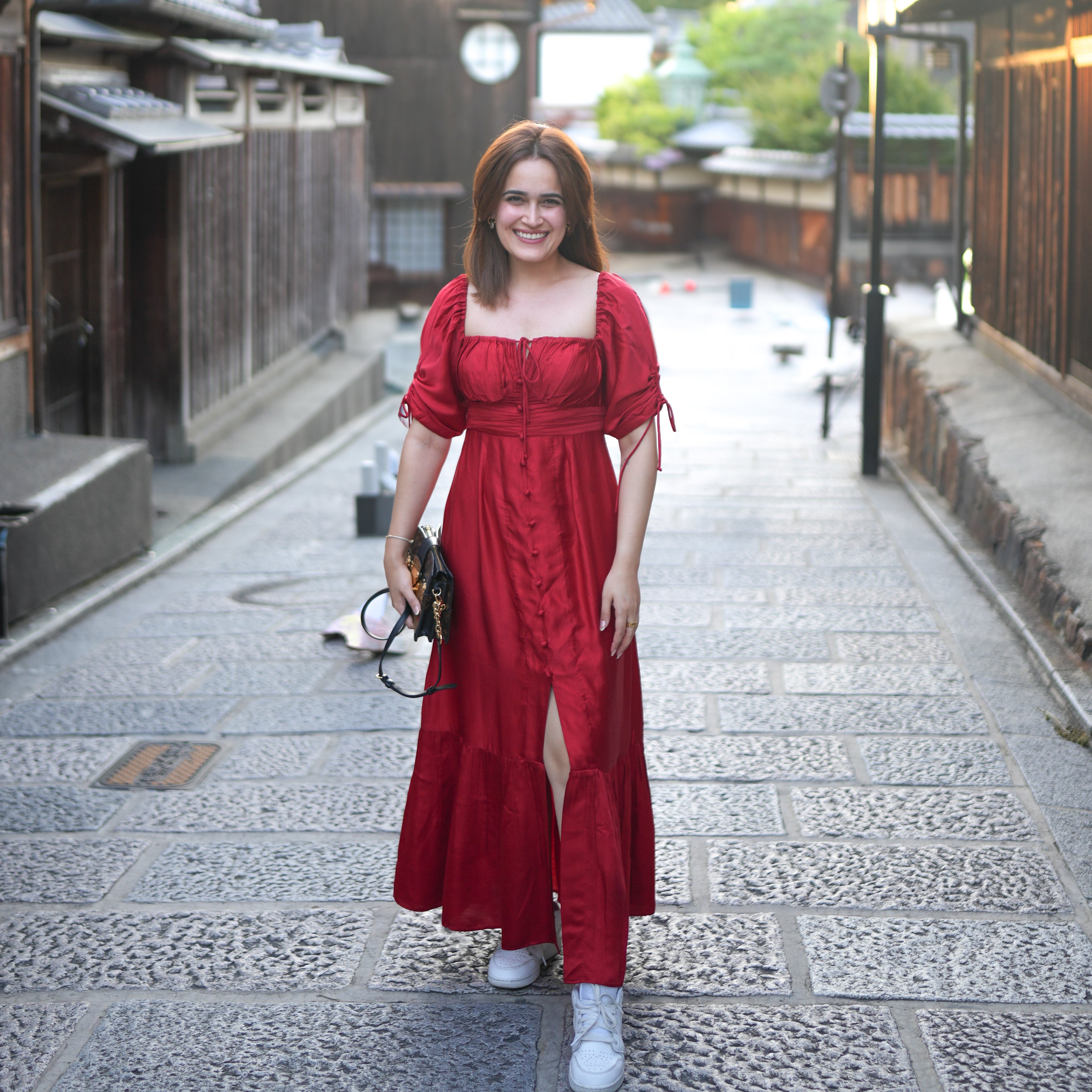 Akai Cherry Long Dress