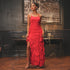 Poinsettia Rouge Long Dress