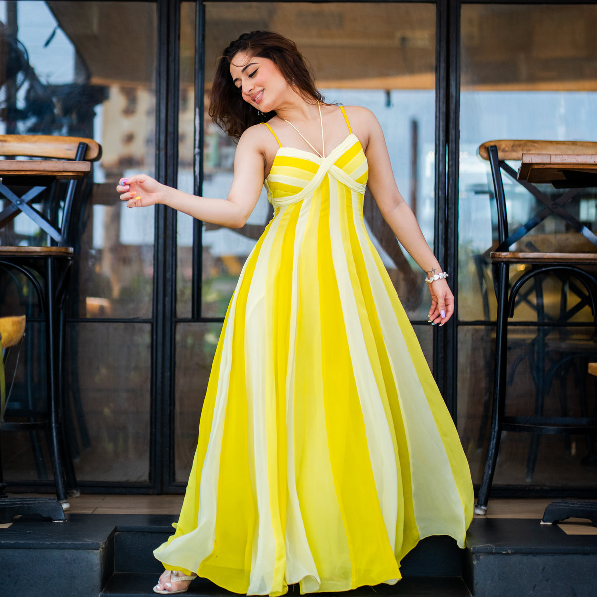 Full Of Love Long Dress lemon Mサイズ New Free People X For Love & Lemons Emmaline Maxi Dress Size