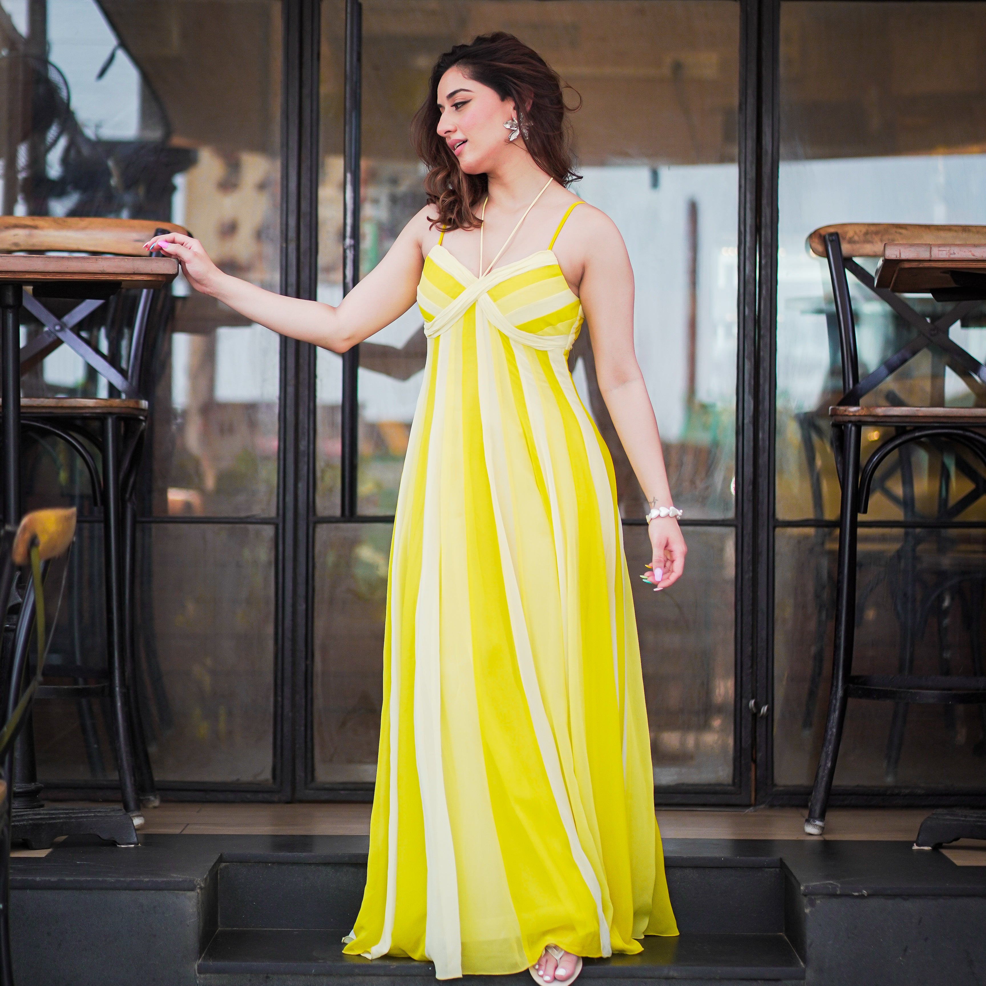 Lemon Luxe Long Dress