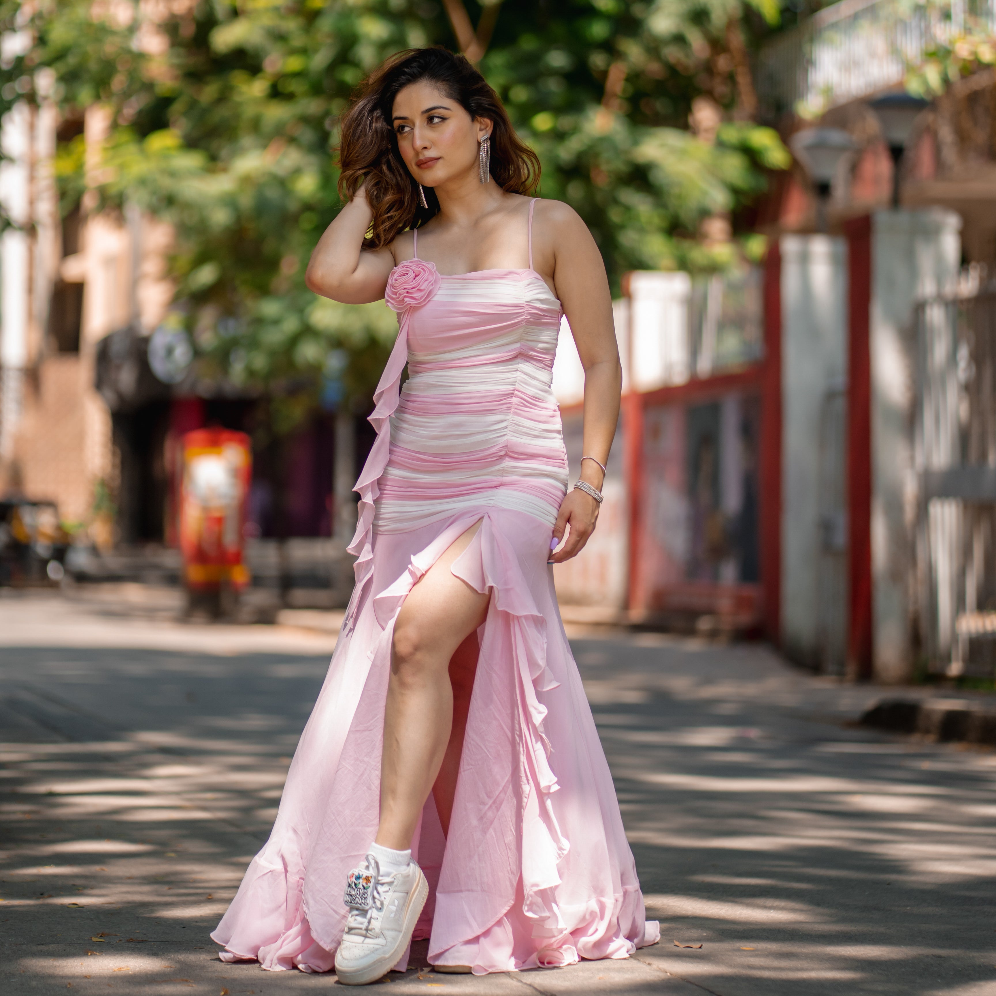 Rosé Riot Pink Long Dress
