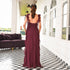 Whimsy Wine Long Dress