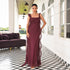 Whimsy Wine Long Dress