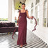 Whimsy Wine Long Dress