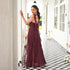 Whimsy Wine Long Dress