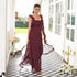 Whimsy Wine Long Dress