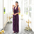 Plum Enigma Long Dress