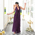 Plum Enigma Long Dress