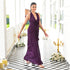 Plum Enigma Long Dress