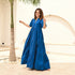 Bouquet Blue Long Dress
