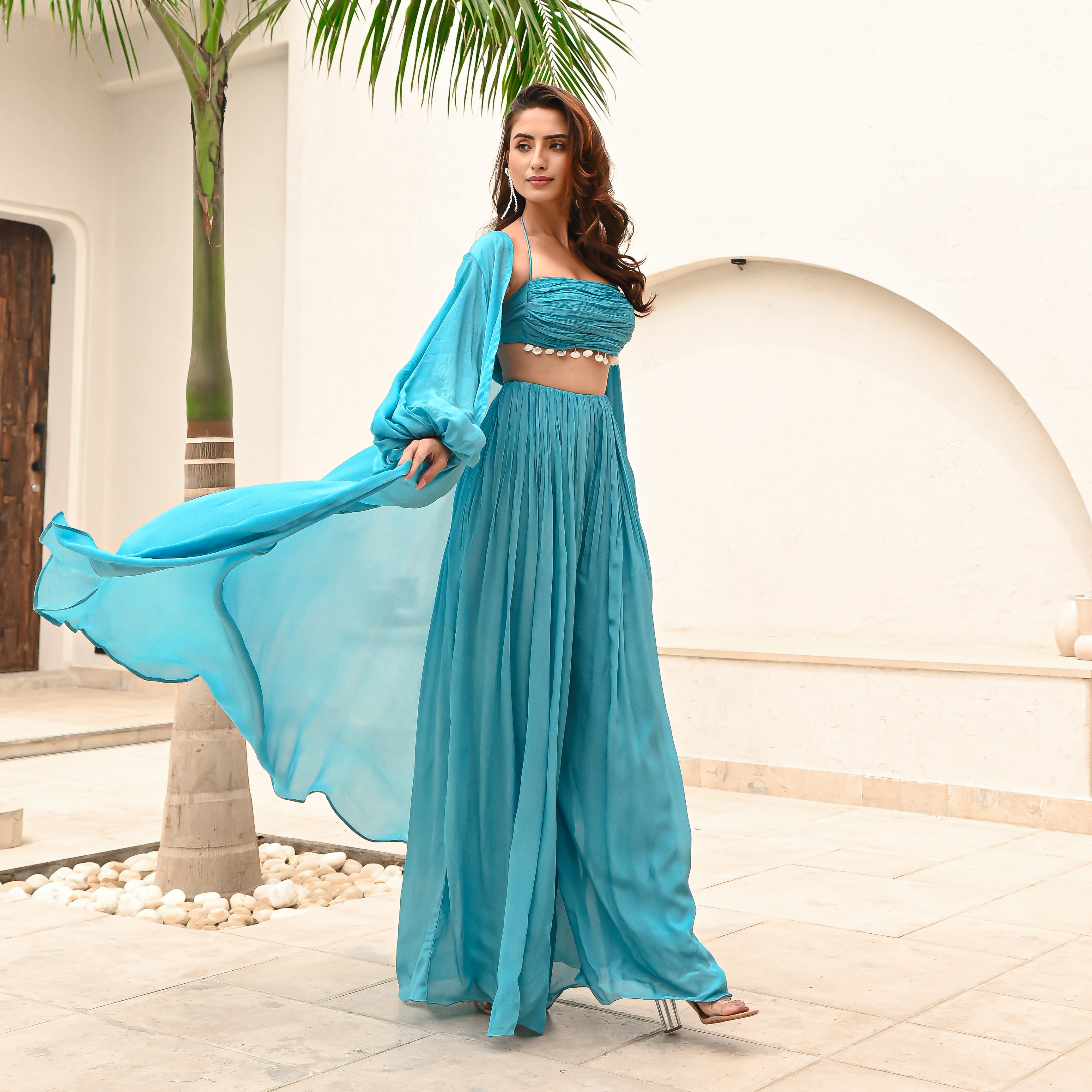 Horizon Blues 3-Piece Co-ord Set