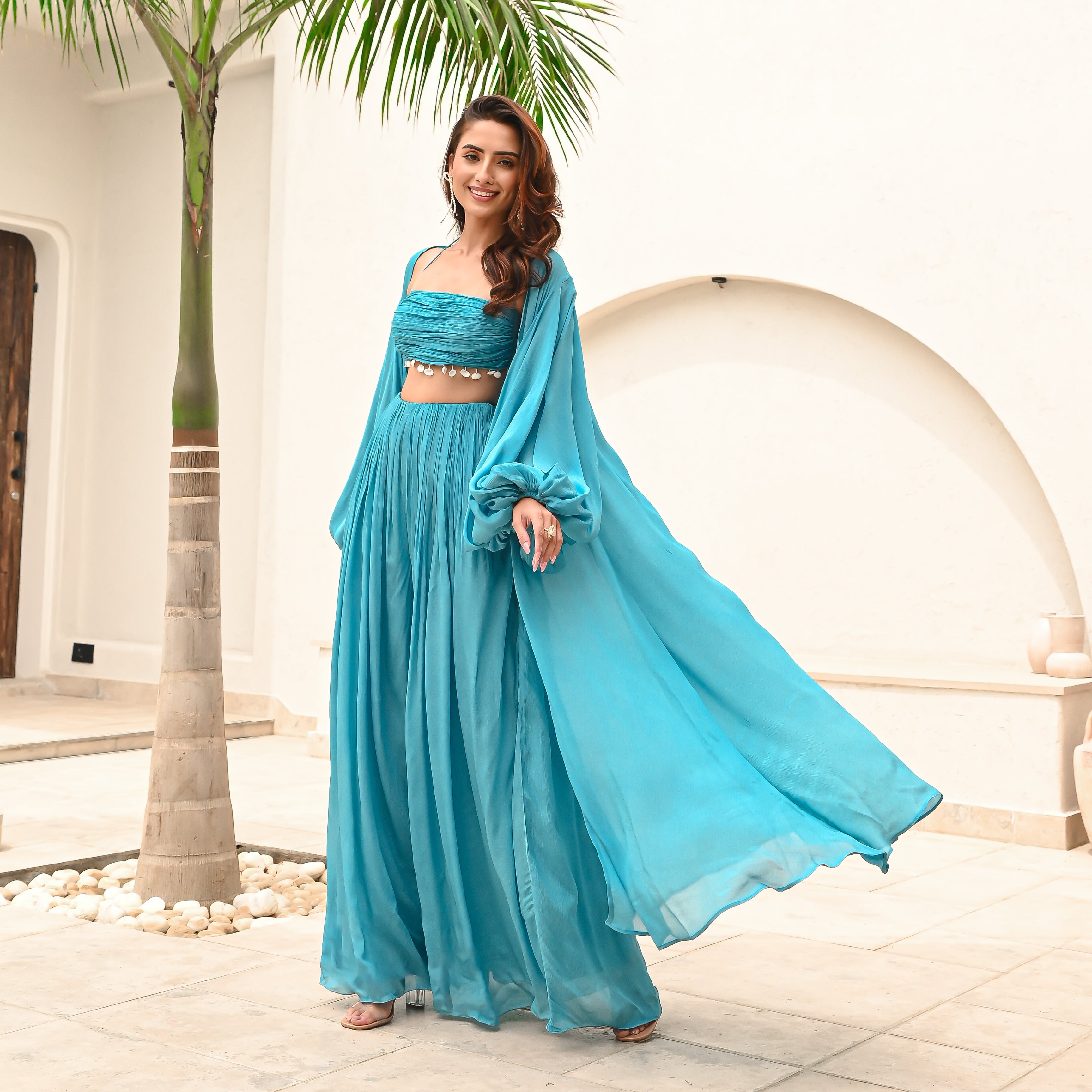 Horizon Blues 3-Piece Co-ord Set