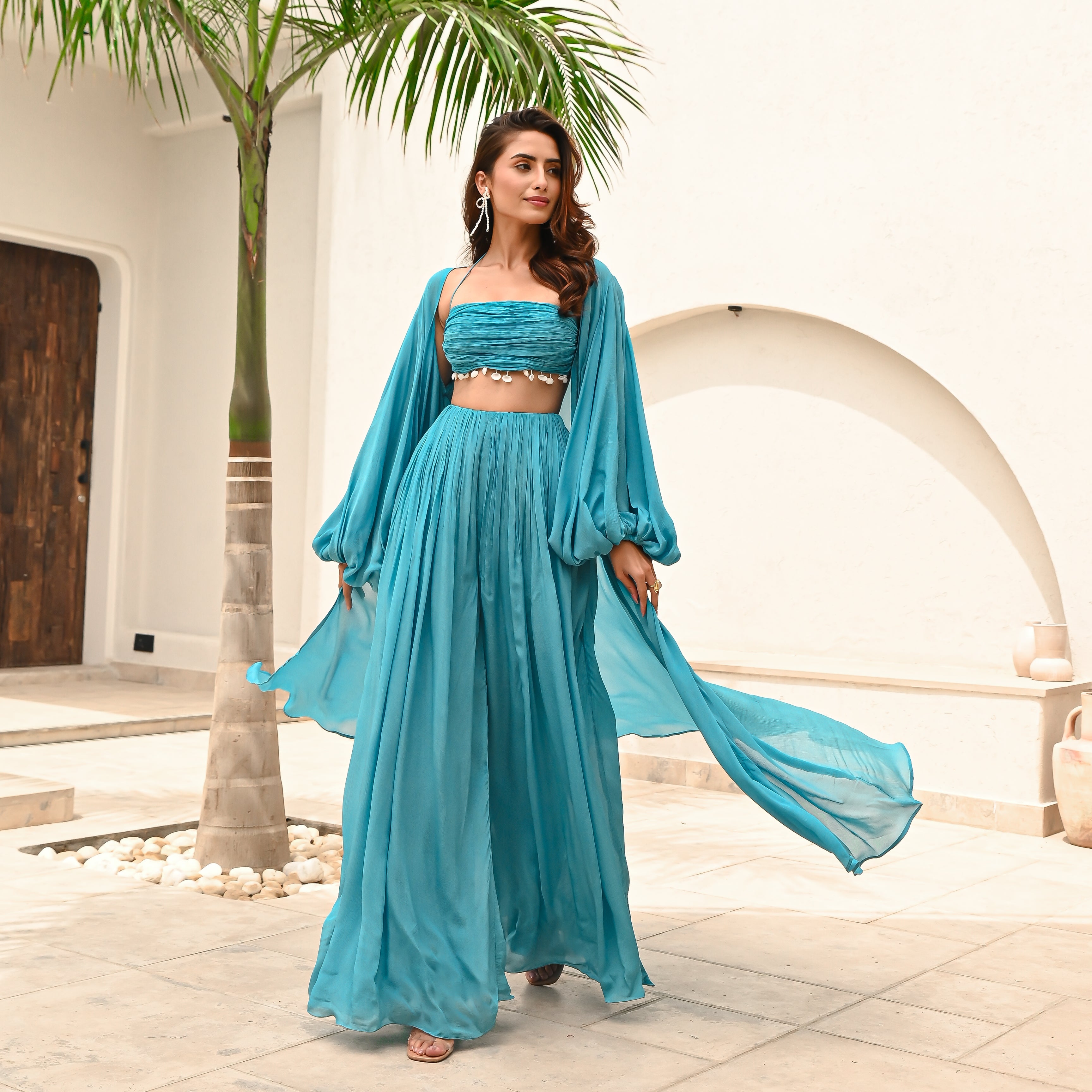 Horizon Blues 3-Piece Co-ord Set