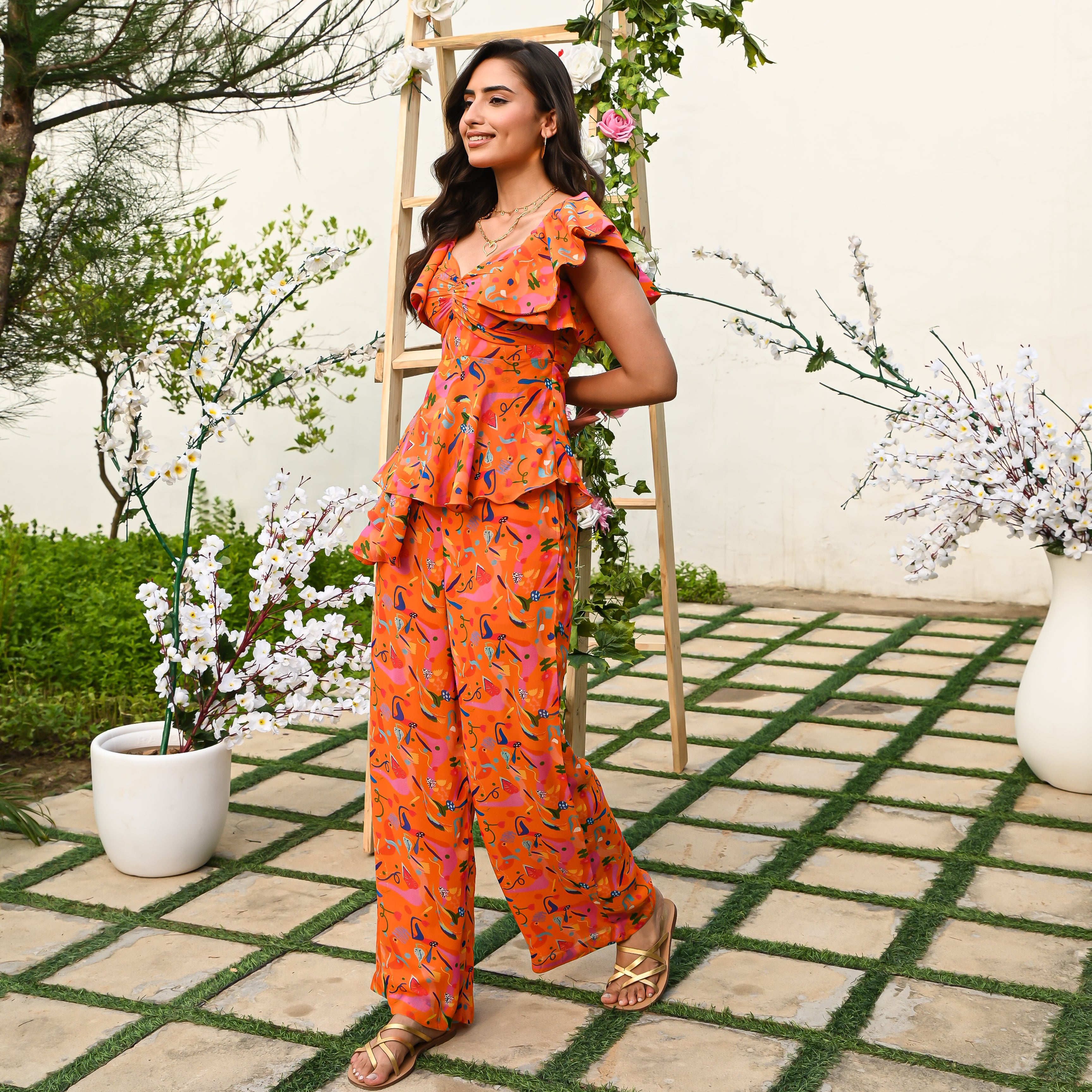 Valencia Orange Co-ord Set