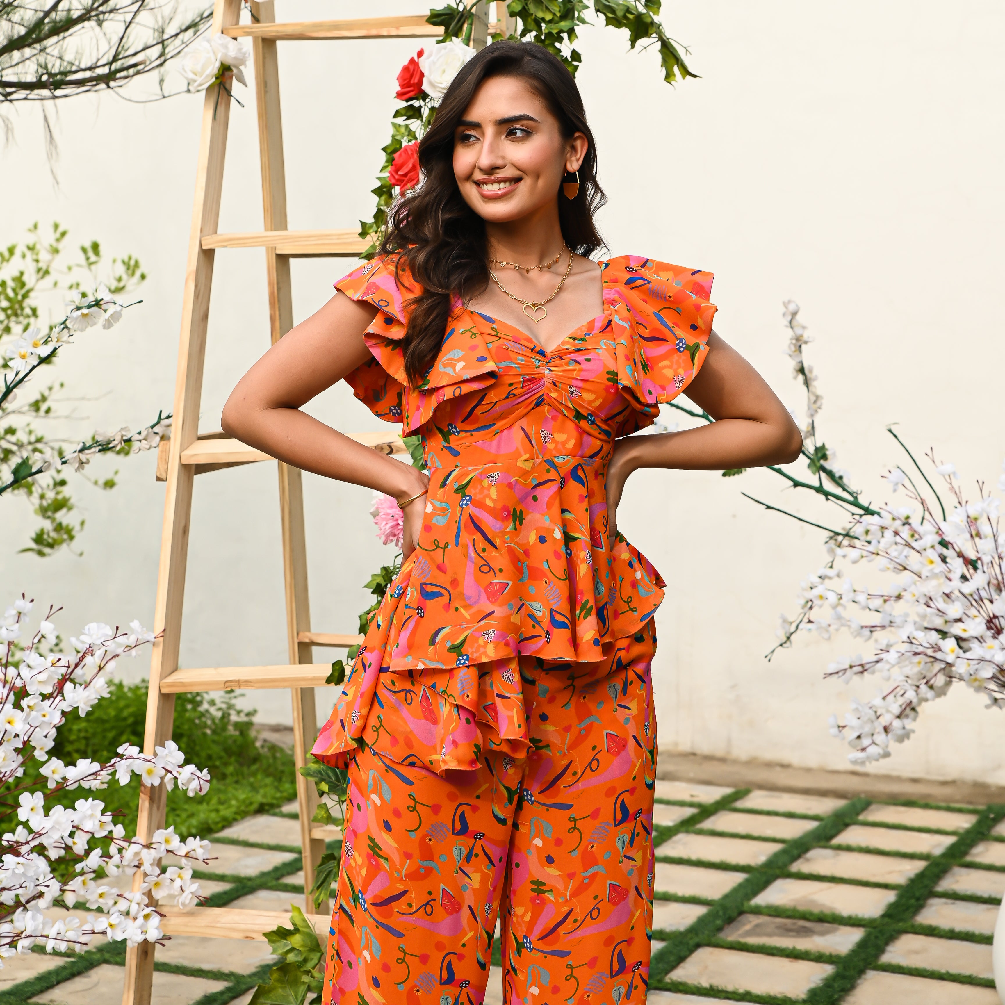 Valencia Orange Co-ord Set