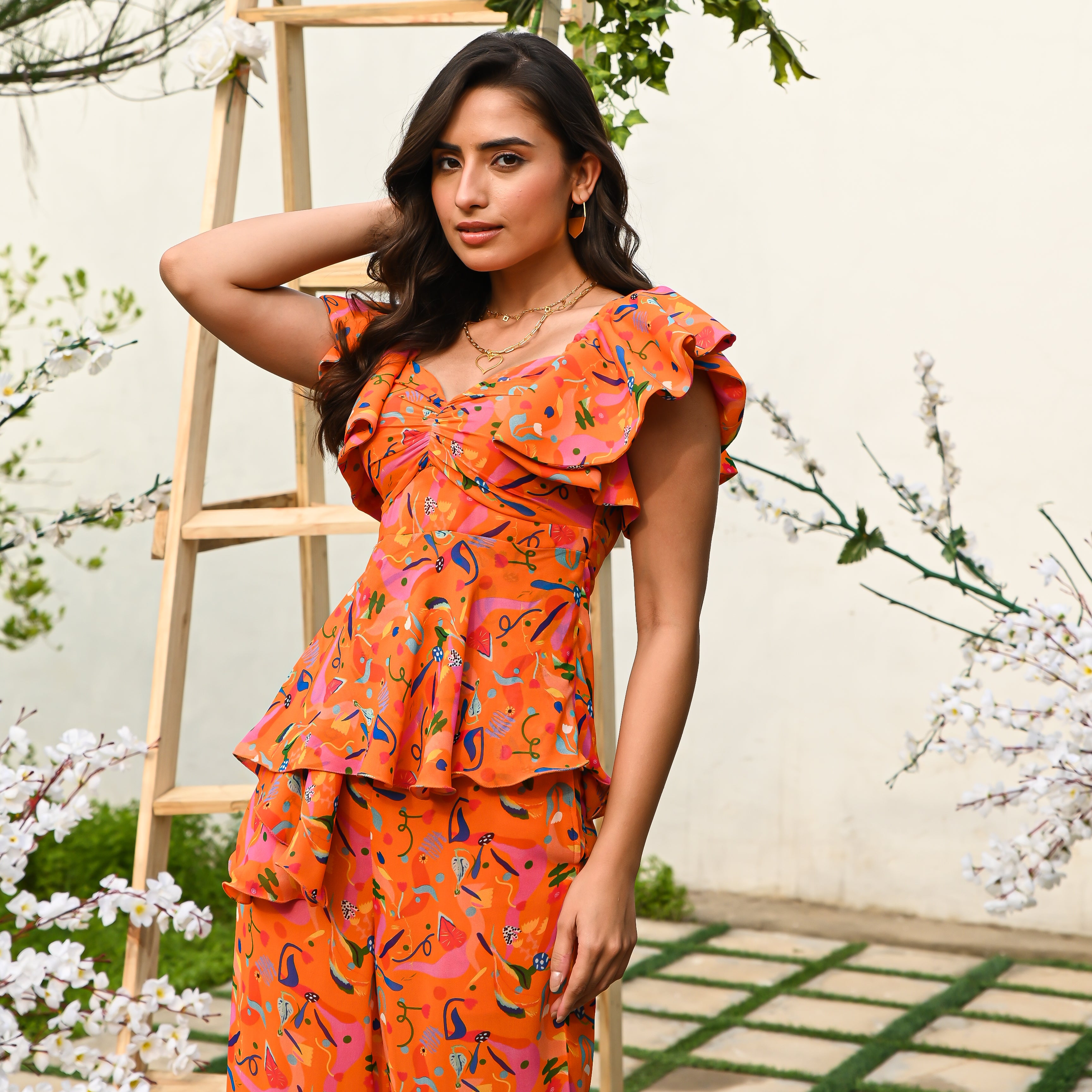 Valencia Orange Co-ord Set