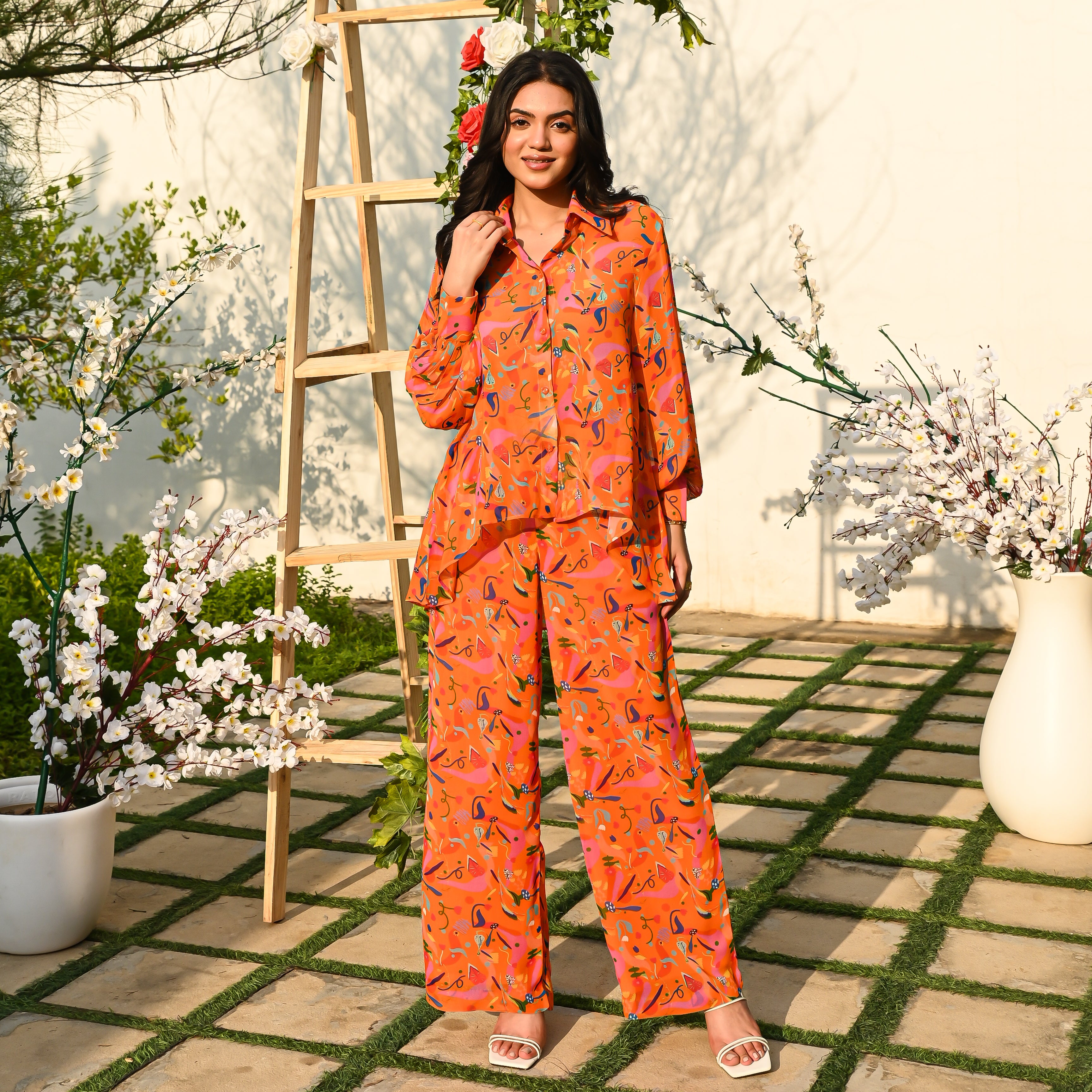 Mandarin Orange Co-ord Set