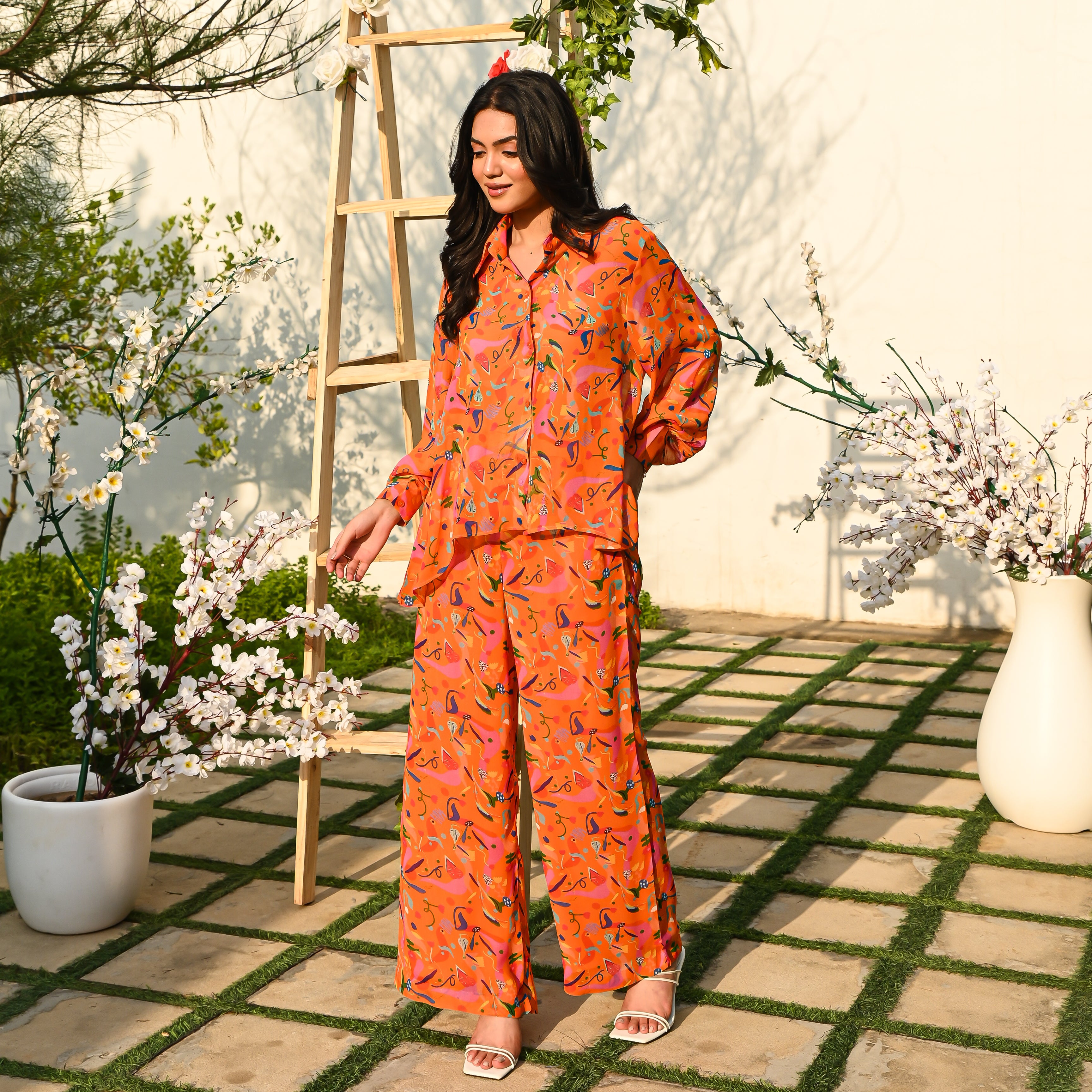 Mandarin Orange Co-ord Set