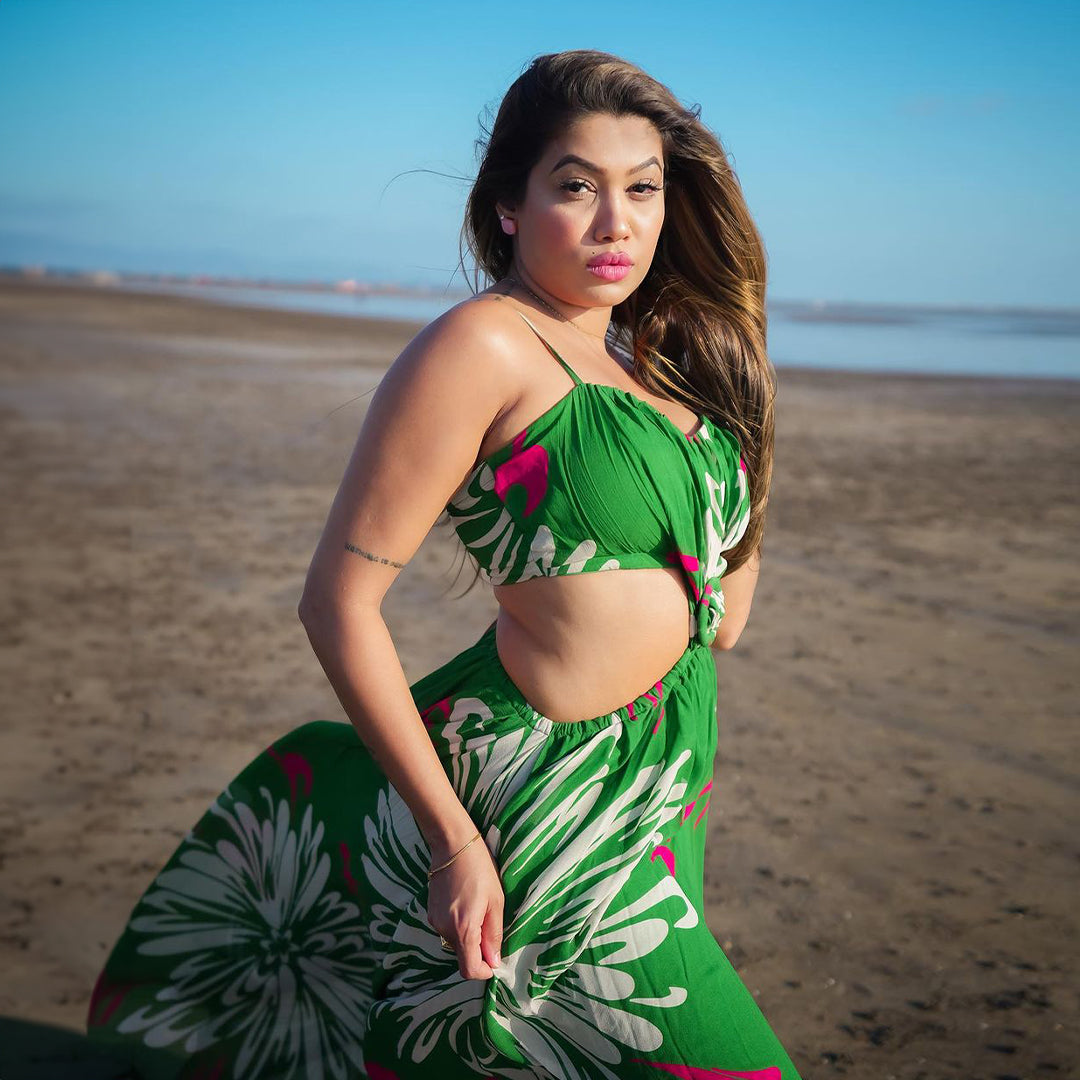 Lush Forest Green Long Dress