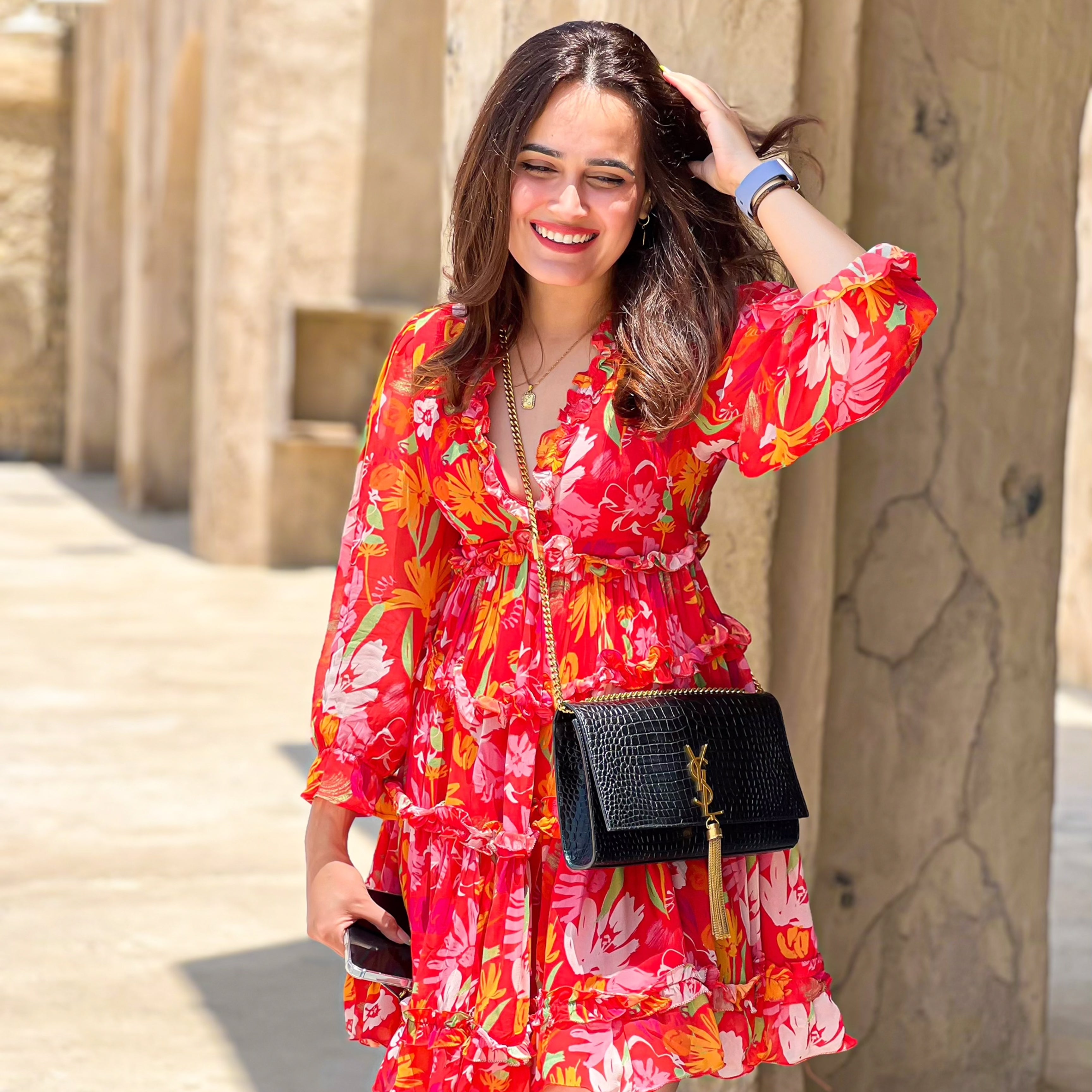 Floral Firecracker Printed Dress