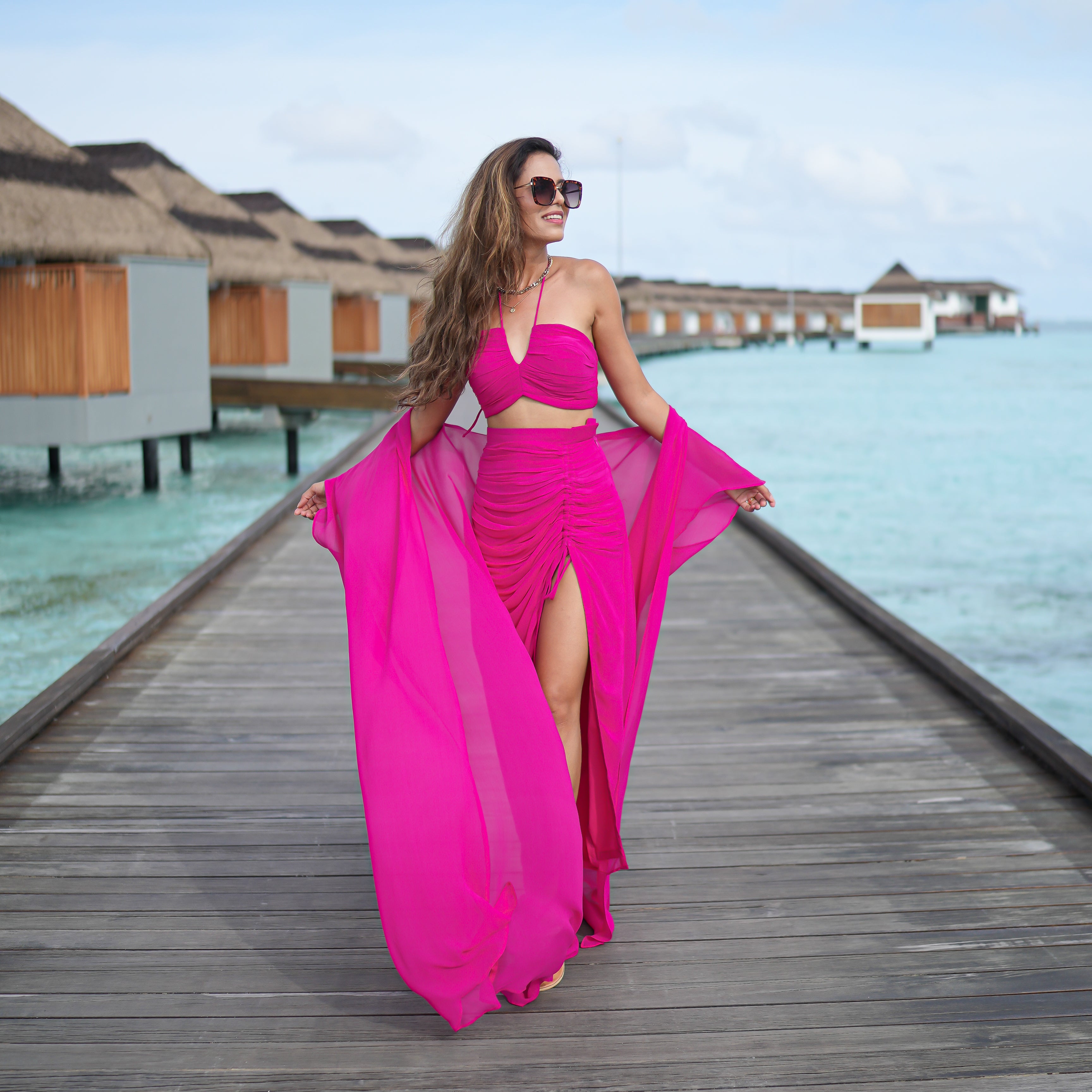 Aakriti Rana in Neon Nectar 3-Piece Set