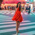 Aakriti Rana in Shibuya Flame Dress