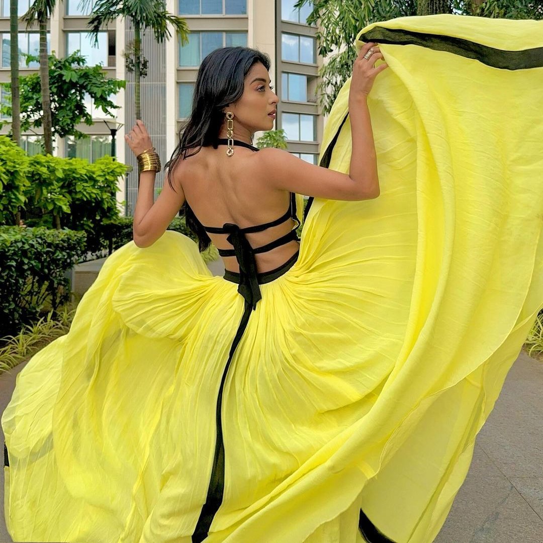 Dusk Lemon Backless Dress