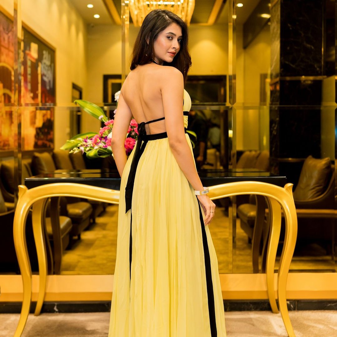 Dusk Lemon Backless Dress