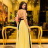 Dusk Lemon Backless Dress