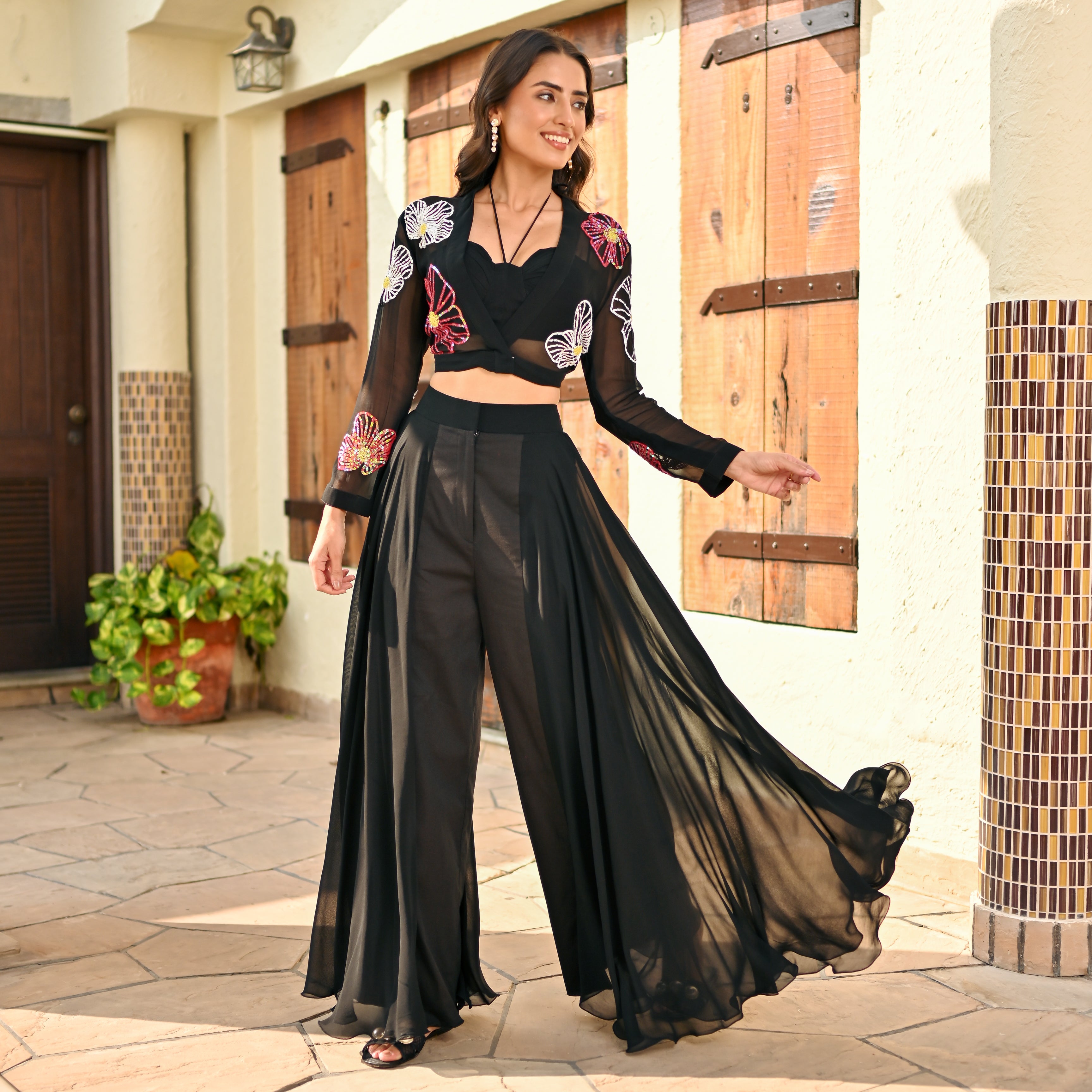 Blingy Black Co-ord Set