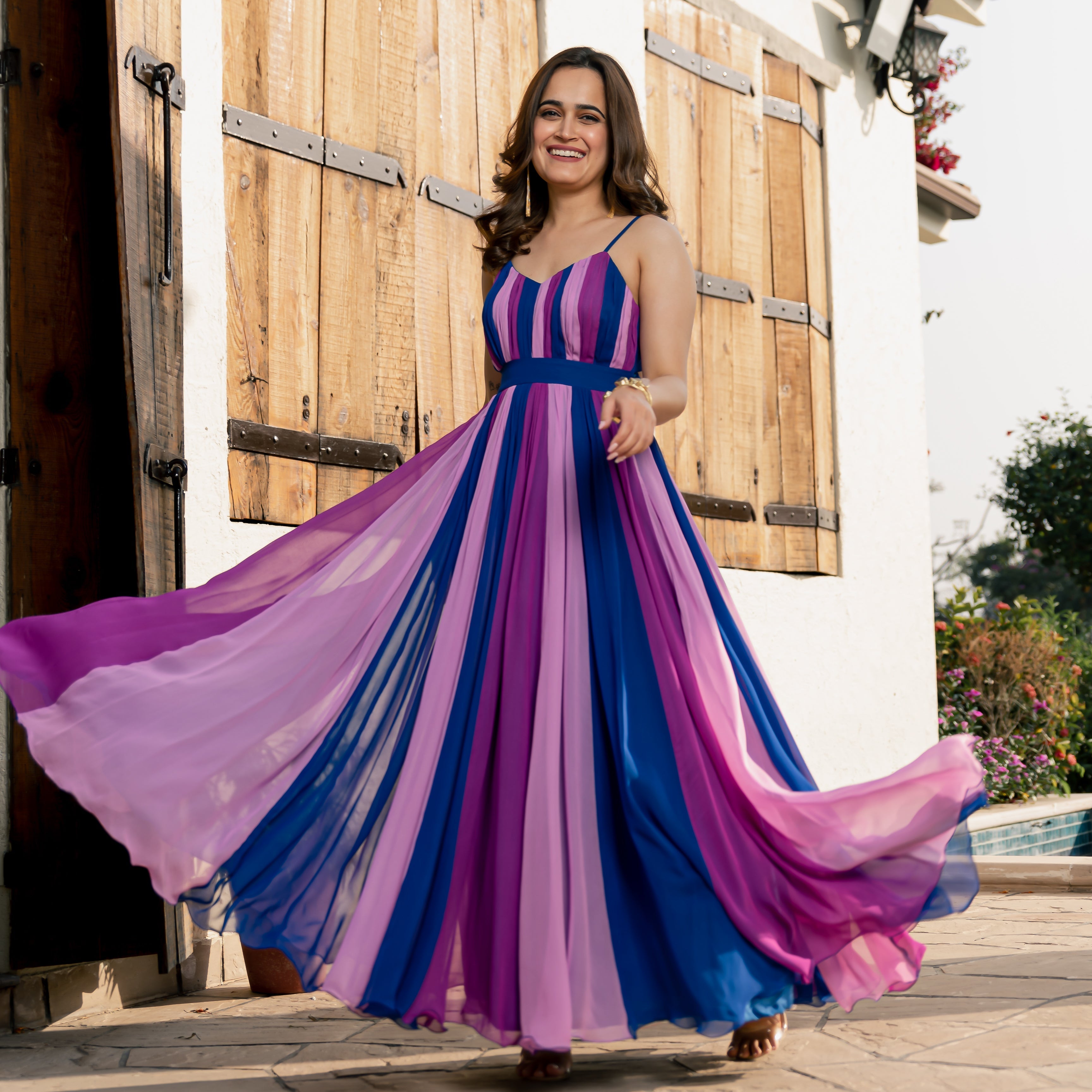 Blossom Burst Backless Dress