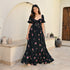 Crushed Rose Long Dress
