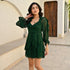 Jewel Green Short Dress