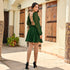 Seaweed Green Short Dress
