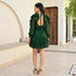 Jewel Green Short Dress