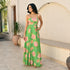 Verde Flora Long Dress