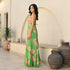 Verde Flora Long Dress