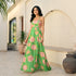 Verde Flora Long Dress