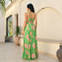 Verde Flora Long Dress