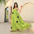 Lime Bloom Long Dress