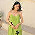 Lime Bloom Long Dress