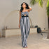 Linear Stripe Jumpsuit