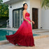 Sangria Whirl Ombre Long Dress