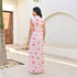 Roseland Pink Long Dress
