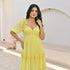 Canary Charm Long Dress