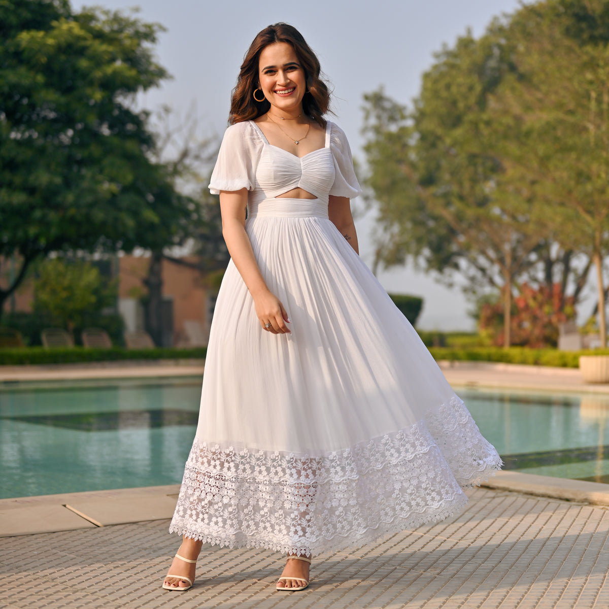 Lacy Daydream White Dress S